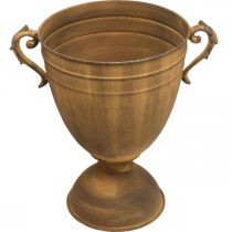 Prodotto Vaso per piante in metallo effetto ruggine, vaso a tazza in metallo Ø22,5 cm H32,5 cm
