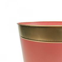 Fioriera vaso da fiori in metallo cachepot Ø13cm H12cm 4pz