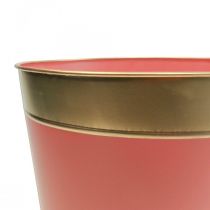 Fioriera vaso da fiori in metallo cachepot Ø26cm H22cm 4pz
