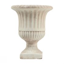 Prodotto Vaso per piante trofeo vaso da fiori decorativo in cemento antico Ø19cm H24cm
