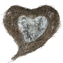 Prodotto Ciotola per piante cimitero cuore, cuore di vite per piantare 26 cm