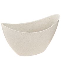 Prodotto Ciotola decorativa per barchetta per piante in plastica beige 20×9cm H12cm 3pz