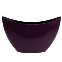 Ciotola decorativa per barchetta per piante viola 20×9 cm H12 cm