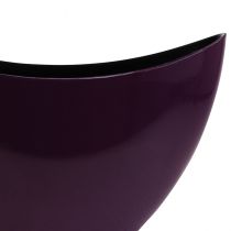 Prodotto Ciotola decorativa per barchetta per piante viola 20×9 cm H12 cm
