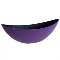 Prodotto Ciotola decorativa per barchetta per piante viola 38,5 cm × 12,5 cm × 13 cm