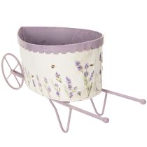 Prodotto Carriola portafiori con elegante effetto lavanda, 46 cm