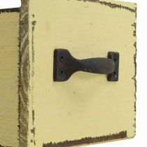 Prodotto Cassetto per piante in legno decorativo per piante giallo 12,5 cm