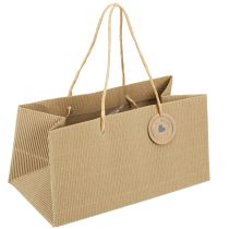 Prodotto Sacchetti per piante carta naturale rigata 24x12x12cm 8 pz