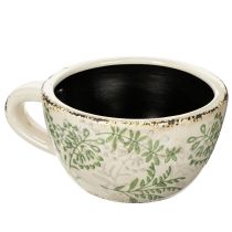 Prodotto Vaso in ceramica con motivo floreale, decorazione per la stanza, 18 cm