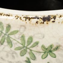 Prodotto Vaso in ceramica con motivo floreale, decorazione per la stanza, 18 cm