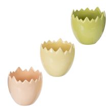 Prodotto Vaso per fiori con motivo a uovo di Pasqua per una decorazione primaverile ed elegante nella tua casa, 10 cm, 3 pezzi