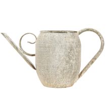 Prodotto Annaffiatoio/vaso in metallo vintage, decorazione da giardino antica, 32x10,5x18cm