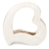 Prodotto Decorazione a forma di cuore per piante e composizioni floreali, design aperto, forma a cuore moderna, 19 cm