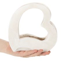 Prodotto Decorazione a forma di cuore per piante e composizioni floreali, design aperto, forma a cuore moderna, 19 cm