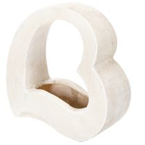 Prodotto Decorazione a forma di cuore per piante e composizioni floreali, design aperto, forma a cuore moderna, 19 cm