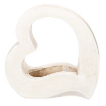 Prodotto Decorazione a forma di cuore per piante e composizioni floreali, design aperto, forma a cuore moderna, 19 cm
