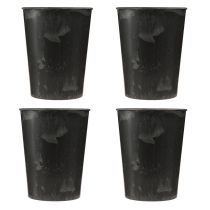 Prodotto Vaso per piante in plastica antracite Ø13cm A16,5cm 4 pezzi