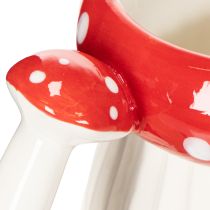 Prodotto Tazza in ceramica con decorazione a forma di amanita muscaria, 10 cm