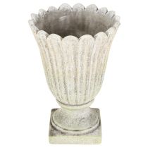 Prodotto Vaso per piante in pietra fusa trofeo stile antico grigio Ø17,5cm H25cm