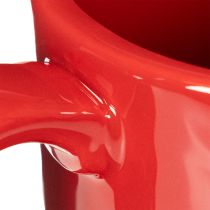 Prodotto Grande tazza decorativa con piattino, adatta anche come vaso per piante, 17 cm