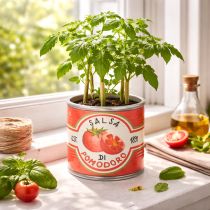 Prodotto Vasi decorativi in ceramica con motivo a pomodoro per accenti eleganti per la casa, 14 cm, set da 3