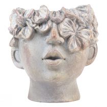 Prodotto Vaso per piante con busto per fioriera aspetto cemento H14 cm