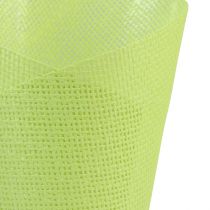 Prodotto Vaso per piante in carta intrecciata verde, giallo, viola Ø9 cm A18 cm 9 pezzi