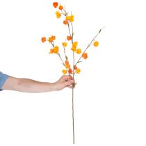 Prodotto Pianta artificiale di lanterna cinese, ramo di Physalis con fiori, 95 cm