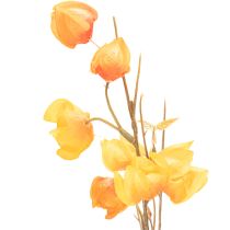 Prodotto Pianta artificiale di lanterna cinese, ramo di Physalis con fiori, 95 cm