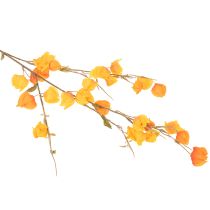 Prodotto Pianta artificiale di lanterna cinese, ramo di Physalis con fiori, 95 cm