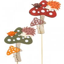 Spina fiore fungo deco riccio decorazione autunnale 8 cm 12 pezzi