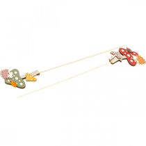 Prodotto Decorazione a forma di fiore con agarico di mosca, decorazione autunnale con riccio, 8 cm, 12 pezzi