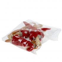 Prodotto Funghi decorativi in feltro rosso, arancione 6 pezzi