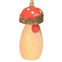 Prodotto Funghi da appendere in legno bianco, marrone assortiti 6,5/8 cm 8 pz