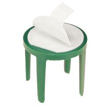 Prodotto Porta spilli con cuscinetto adesivo porta schiuma floreale verde Ø3cm 50 pz