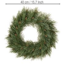 Prodotto Ghirlanda artificiale di rami di pino con piccole pigne, 40 cm