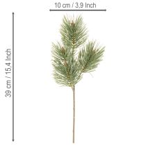 Prodotto Mazzo decorativo di rami di pino artificiali per composizioni floreali, 39 cm, 6 pezzi