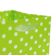 Sacchetto di plastica 12 cm x 12 cm x 12 cm di colore verde. 12 pezzi