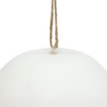 Prodotto Uovo di plastica da appendere bianco 15 cm 3 pezzi