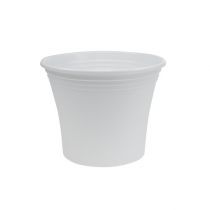 Prodotto Vaso in plastica “Irys” bianco Ø15cm H13cm, 1pz
