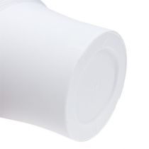Prodotto Vaso in plastica “Irys” bianco Ø19cm H16cm 1 pz