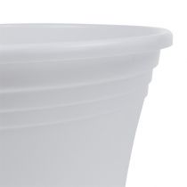 Vaso in plastica &quot;Irys&quot; bianco Ø25cm H21cm, 1pz