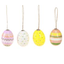 Prodotto Uova di Pasqua in plastica pendenti colori assortiti H3,5–5,5 cm 24 pz