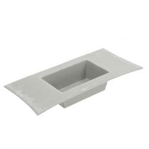 Ciotola per piantare grigio chiaro 30 cm x 14,5 cm