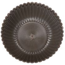 Prodotto Ciotola a coste, color antracite, decorativa, rotonda, 15 cm, 2 pezzi