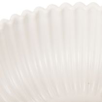 Prodotto Ciotola rotonda a coste, bianca, versatile per decorazioni, 15 cm, 2 pezzi