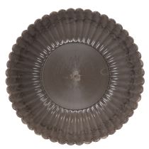 Prodotto Ciotola rotonda scanalata, contenitore decorativo per composizioni floreali, 20 cm, 2 pezzi