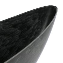 Prodotto Barca in plastica antracite ovale 39 cm x 12,5 cm H13 cm 1 pezzo