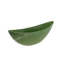 Barca di plastica verde ovale 39 cm x 12,5 cm H13 cm, 1 pz