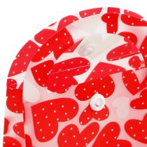 Sacchetto di plastica a forma di cuore 9 cm x 9,5 cm x 3,5 cm 10 pezzi